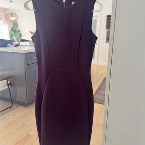 Calvin Klein Deep Purple Midi Dress